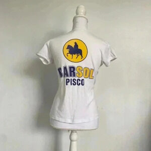 Barsol pisco alcohol graphic baby tee.